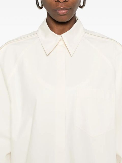 Nanushka balloon binding detail shirt - Neutrals