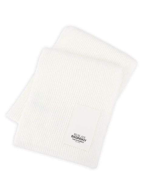 Ruslan Baginskiy logo patch scarf - White - zdjęcie produktu nr 2