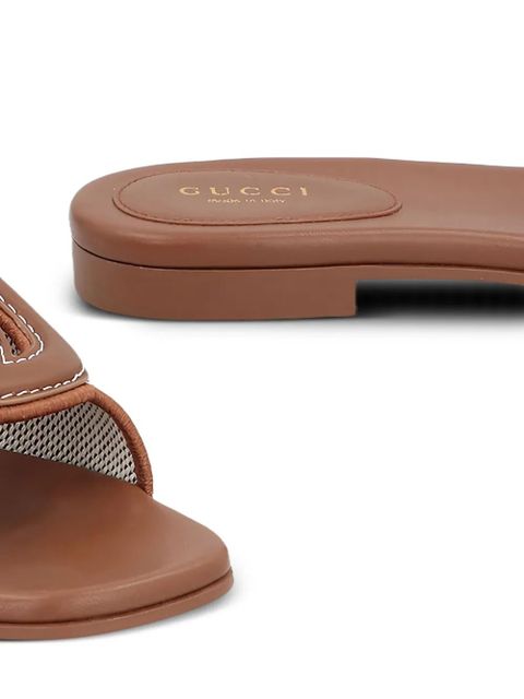 Gucci canvas sandals - Neutrals - zdjęcie produktu nr 2
