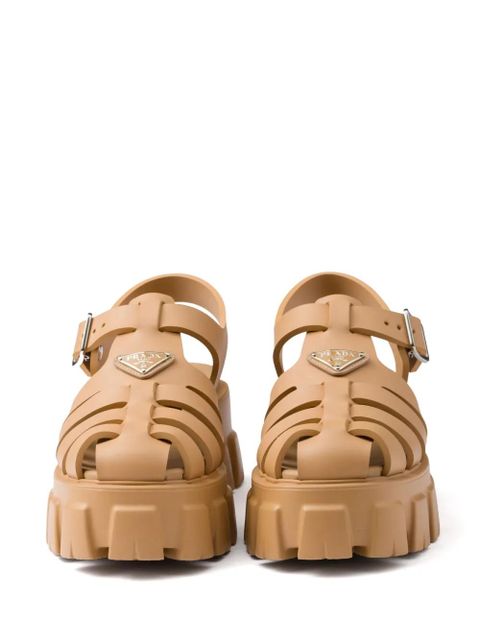 Prada Monolith 55mm platform sandals - Neutrals