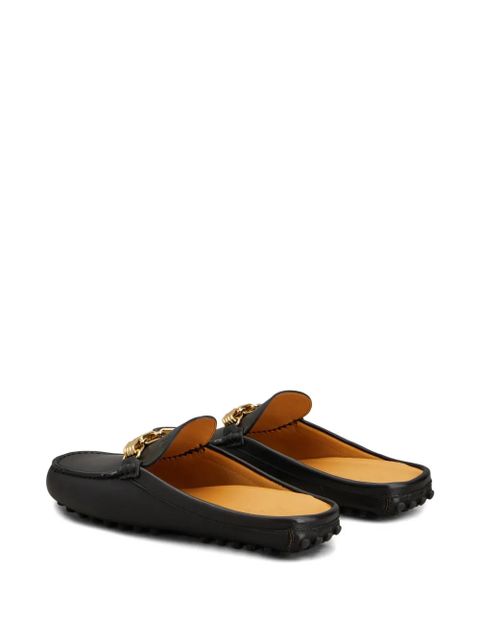 Tod's chain-embellishment mules - Black