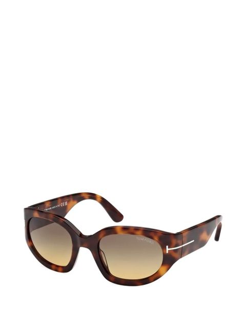 TOM FORD oval-frame sunglasses - Brown - zdjęcie produktu nr 2