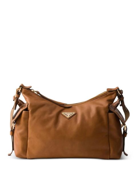 Prada Explore logo plaque shoulder bag - Brown - zdjęcie produktu nr 1