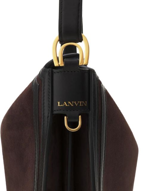 Lanvin Sac Compagnon suede shoulder bag - Brown