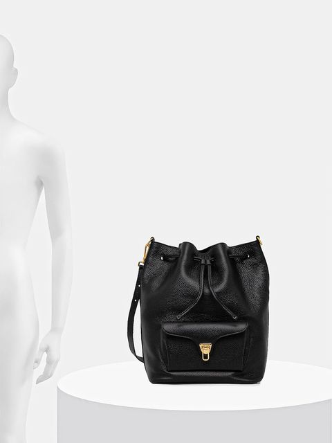 Coccinelle torebka skórzana kolor czarny E1.TFK.23.01.01