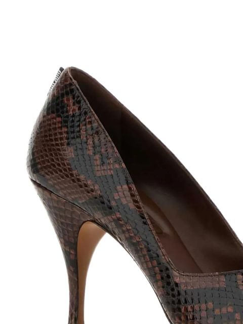 Miu Miu 85mm leather pumps - Brown