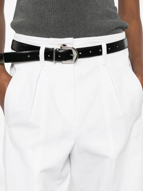 Max Mara pleated straight-leg trousers - White