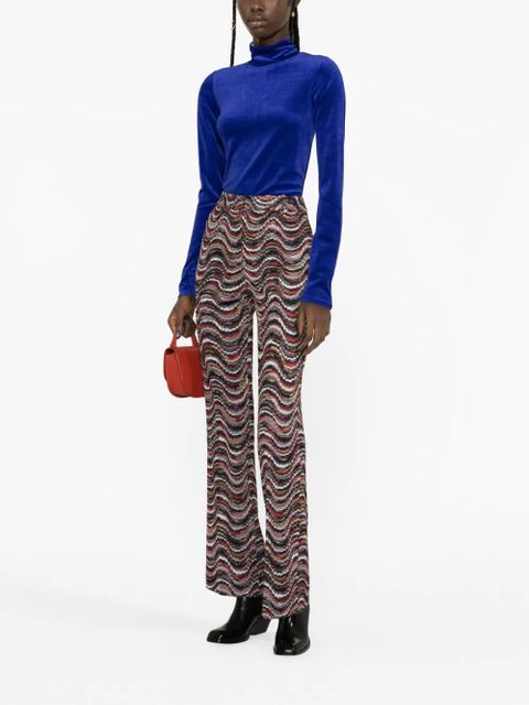 Missoni jacquard straight-leg trousers - Black