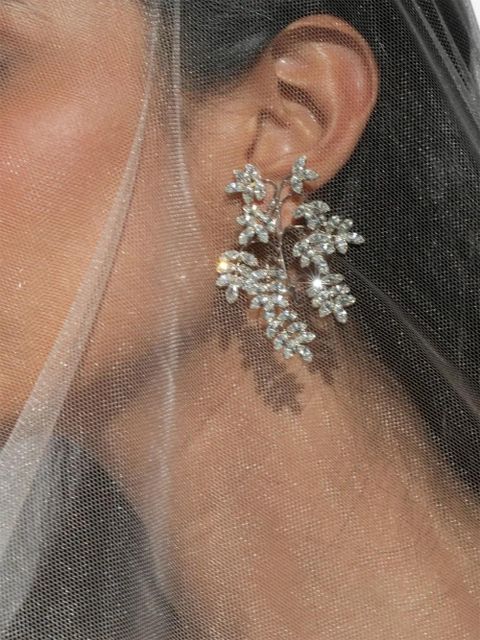 Jennifer Behr Raquel crystal earrings - Silver