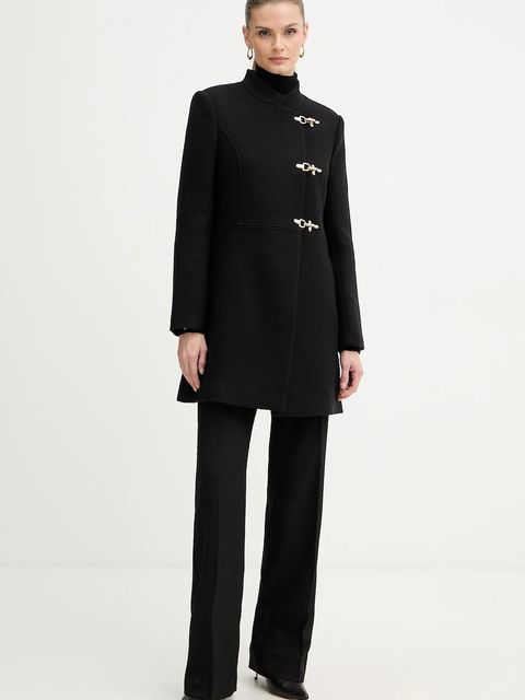 Morgan płaszcz z dodatkiem wełny kolor czarny GCLIPE - zdjęcie produktu nr 2