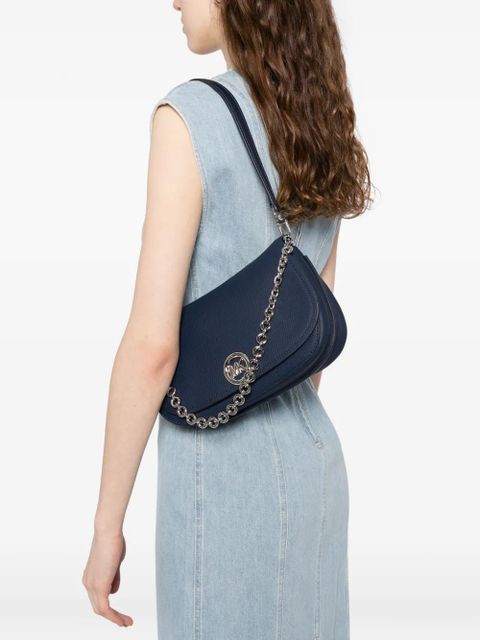 Michael Kors Medium Nolita l eather chain logo shoulder bag - Blue - zdjęcie produktu nr 2