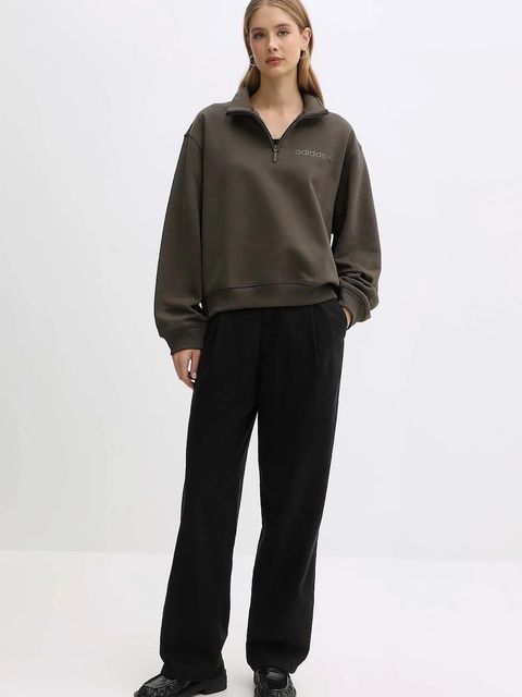 adidas Originals bluza Essentials damska kolor zielony gładka JW1025