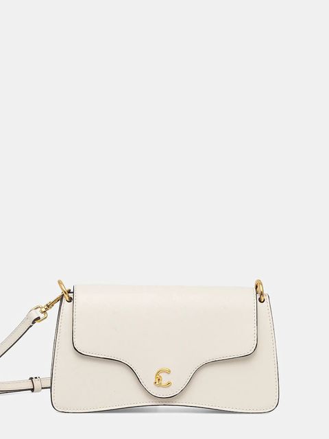 Coccinelle torebka skórzana kolor beżowy E5.SSK.27.01.01 - zdjęcie produktu nr 1