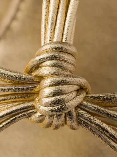 Prada leather flat sandals - Gold