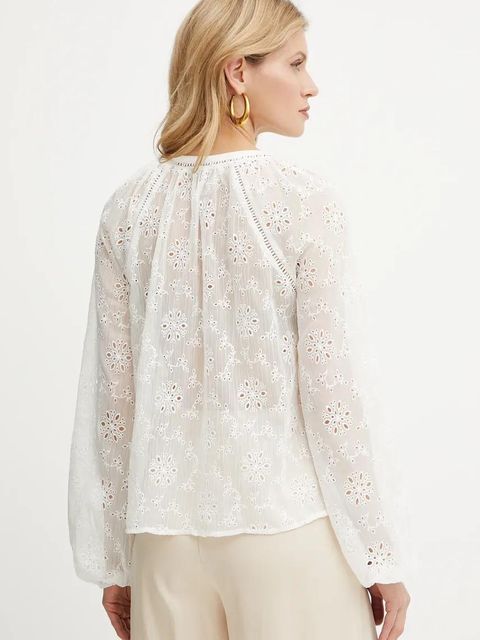 Guess bluzka DANILE damska kolor biały gładka W5GH60 W0WA2