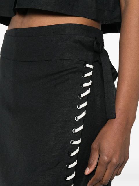 Simkhai tie-waist mini skirt - Black