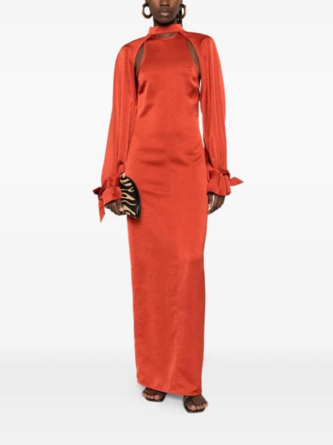 Nanushka detachable bolero maxi dress (set of two) - Red - zdjęcie produktu nr 2