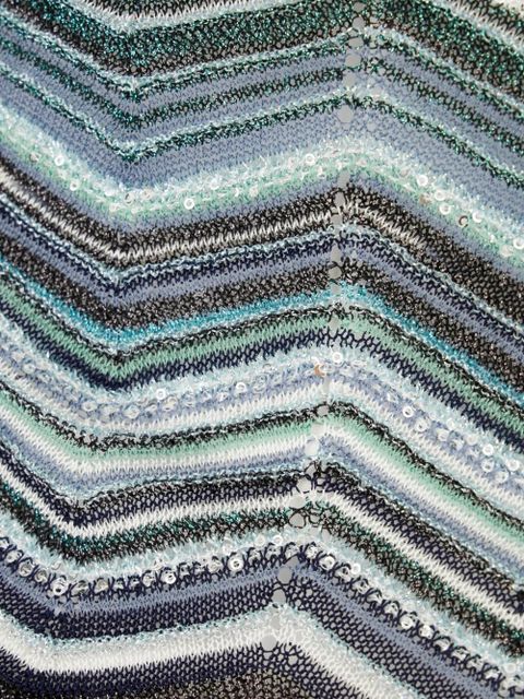 Missoni knitted sleeveless tank top - Blue