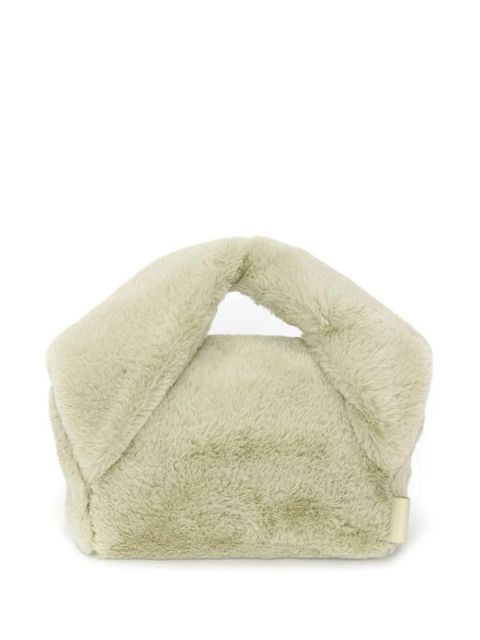 JW Anderson medium Twister shearling crossbody bag - Neutrals