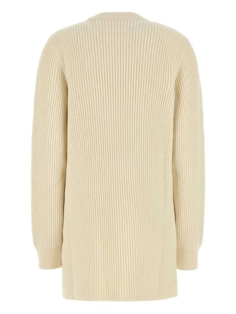 Jil Sander ribbed wool sweater dress - Neutrals - zdjęcie produktu nr 2