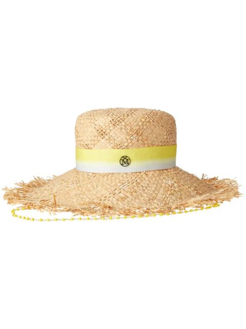 Maison Michel Big New Kendall straw hat - Neutrals - zdjęcie produktu nr 1