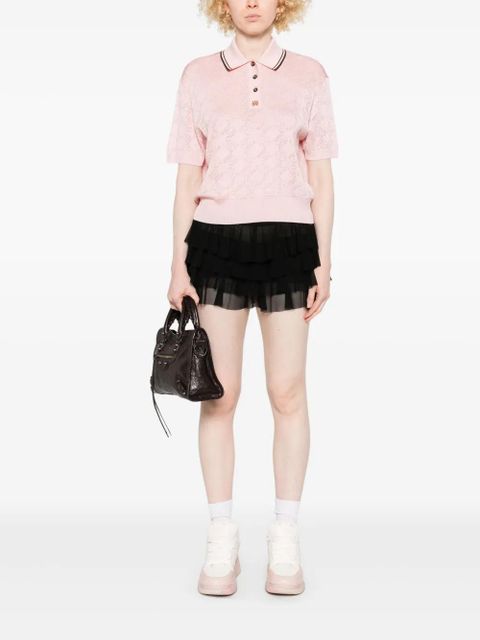 AMIRI MA Quad polo top - Pink - zdjęcie produktu nr 2
