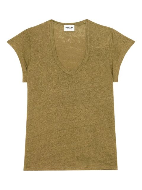 MARANT ÉTOILE Zankou T-shirt - Brown - zdjęcie produktu nr 1