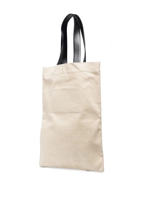 Jil Sander logo-print tote bag - Neutrals