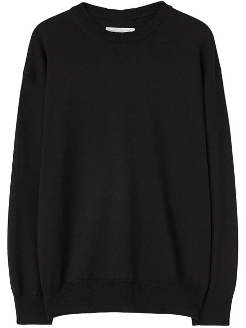 Jil Sander crew-neck wool jumper - Black - zdjęcie produktu nr 1
