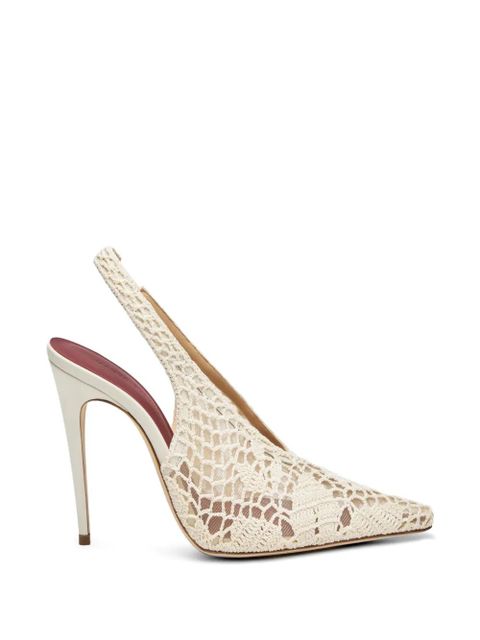 Magda Butrym lace overlay sandals - White - zdjęcie produktu nr 1