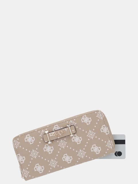 Guess portfel SILIA damski kolor beżowy SWGP98 90146 - zdjęcie produktu nr 2