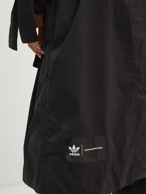 adidas Originals płaszcz x Ksenia Schneider damski kolor czarny przejściowy IW5668