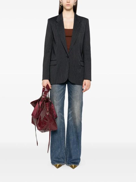 ISABEL MARANT pinstripe single-breasted blazer - Blue - zdjęcie produktu nr 2