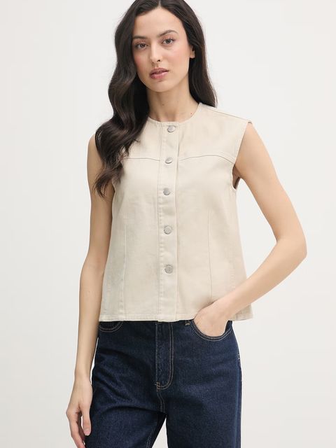 Barbour kamizelka jednorzędowa damska bawełniana Daya - zdjęcie produktu nr 2