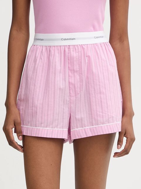 Calvin Klein Underwear szorty piżamowe bawełniane damska kolor fioletowy bawełniana LV00QS7573 - zdjęcie produktu nr 1