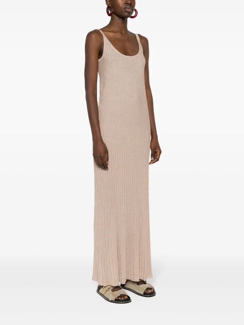 Max Mara Ritmo lurex-detail dress - Neutrals