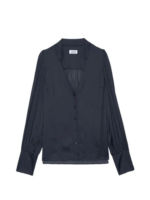 Zadig&Voltaire buttoned satin shirt - Green - zdjęcie produktu nr 1