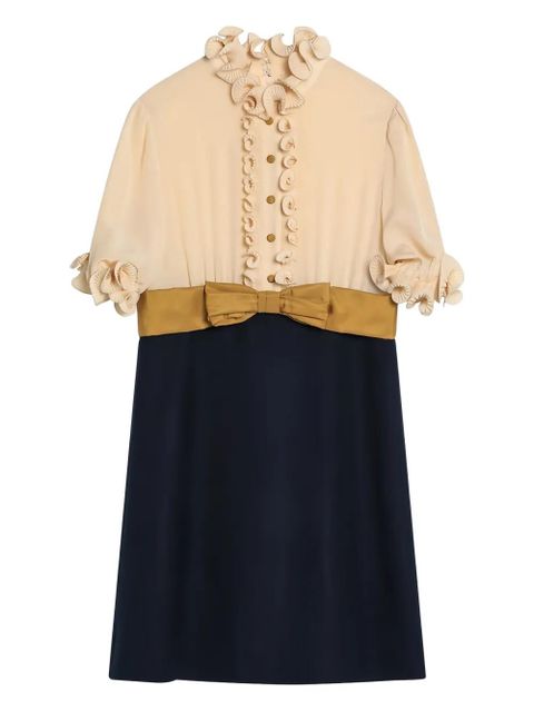 Valentino Garavani Crepe de Chine mini dress - Blue - zdjęcie produktu nr 1