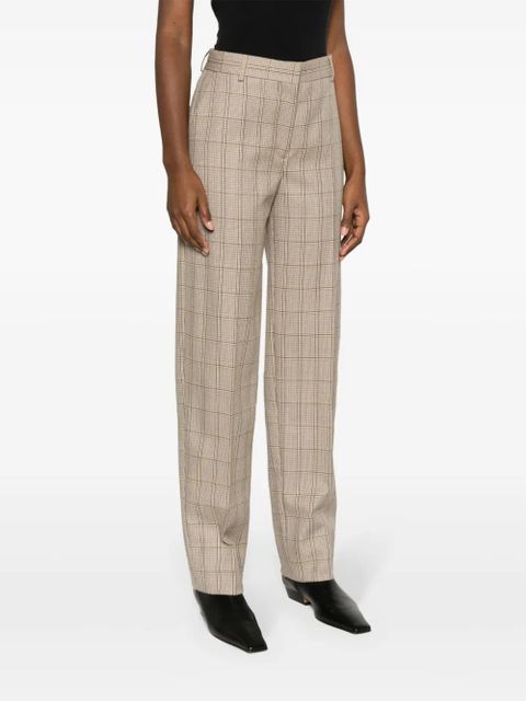 TOTEME windowpane-check tailored trousers - Neutrals
