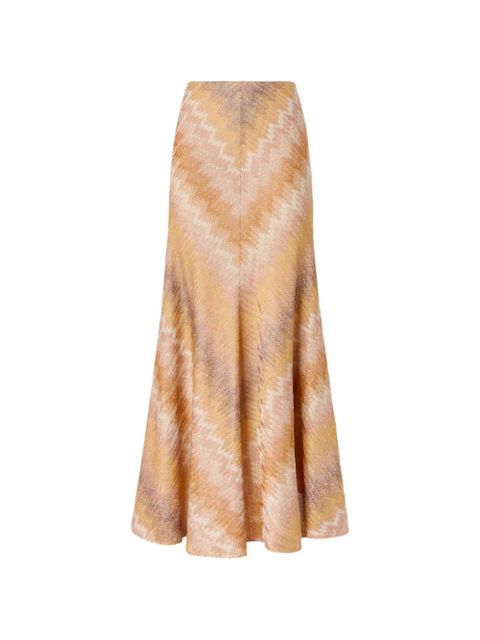 Missoni chevron-pattern maxi skirt - Neutrals - zdjęcie produktu nr 1