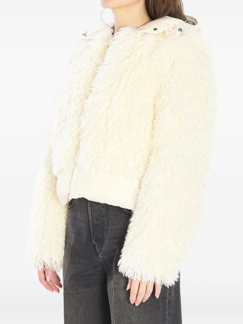 Moncler Vigiers faux-fur puffer jacket - White