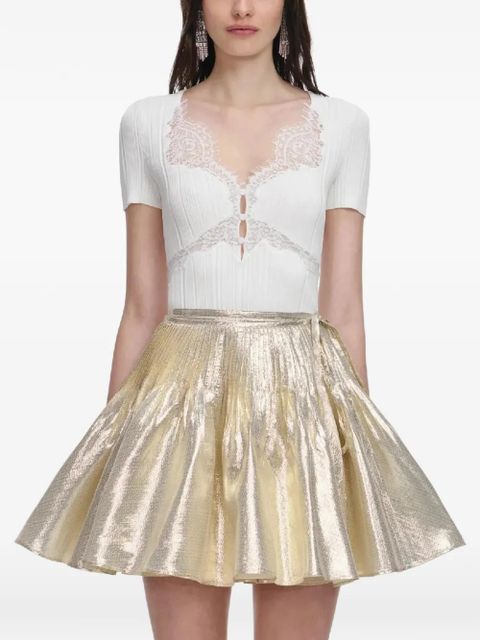 Self-Portrait lace trim top - White - zdjęcie produktu nr 1