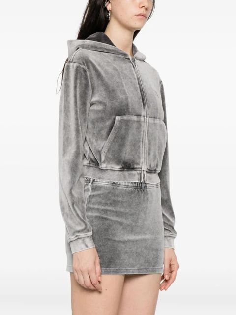 Alexander Wang zip-up hoodie - Grey