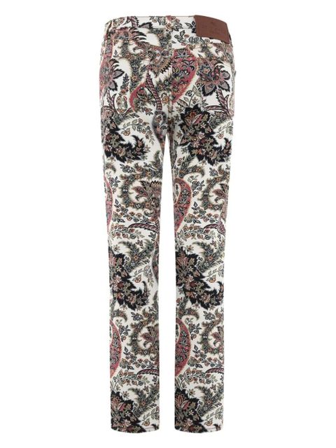 ETRO paisley-print straight-leg jeans - White - zdjęcie produktu nr 2