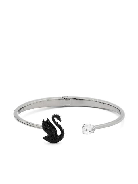 Swarovski Swan bangle bracelet - Silver - zdjęcie produktu nr 1