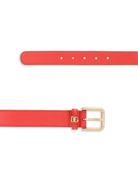 Dolce & Gabbana DG leather belt - Orange - zdjęcie produktu nr 2