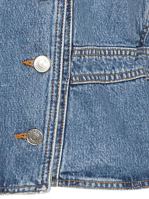 MARANT ÉTOILE stand-up collar cotton jacket - Blue