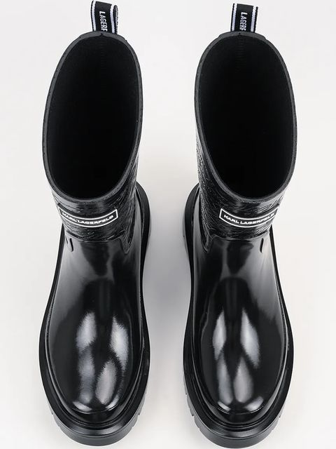 Karl Lagerfeld kalosze K/TORRENT damskie kolor czarny KL47170