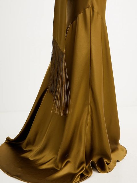 Retrofete sukienka Kelsa kolor zielony maxi dopasowana R-FW25-11950-17