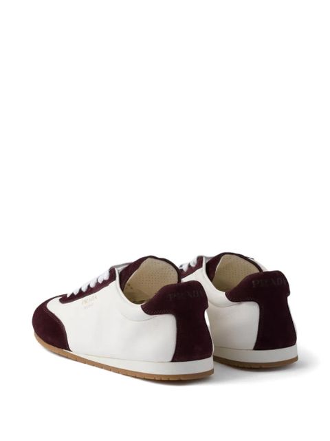 Prada leather sneakers - Neutrals